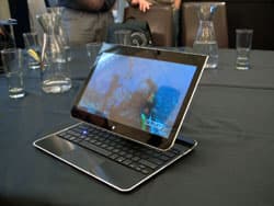Notebook trasforms to tablet, Intel concept