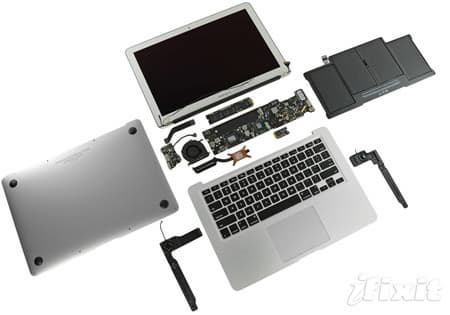 Компоненты новых MacBook Air