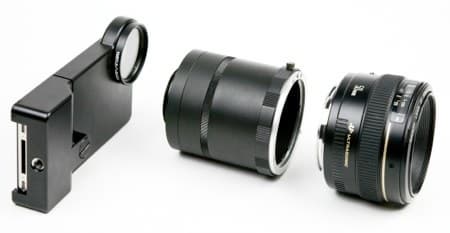 Адаптер для SLR-объективов для iPhone