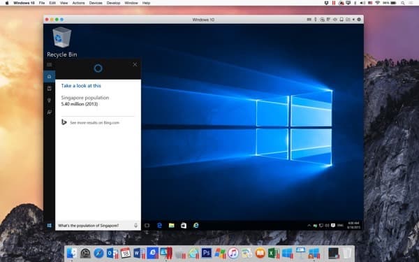 Скриншот Parallels Desktop 11