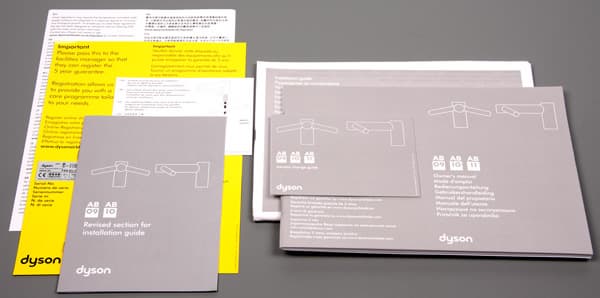 Сушилка для рук Dyson Airblade Tap AB09. Документация