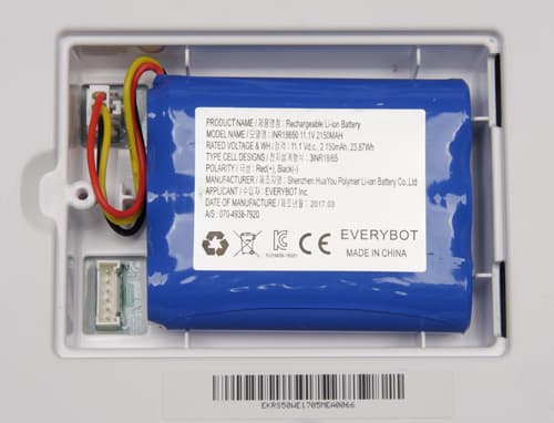 Everybot RS500. Аккумулятор