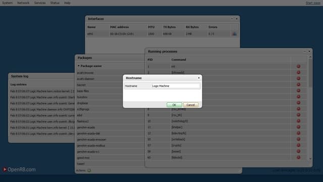 веб-интерфейс Evika LogicMachine