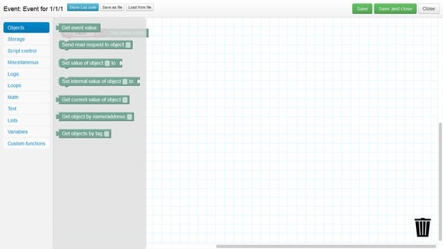 веб-интерфейс Evika LogicMachine