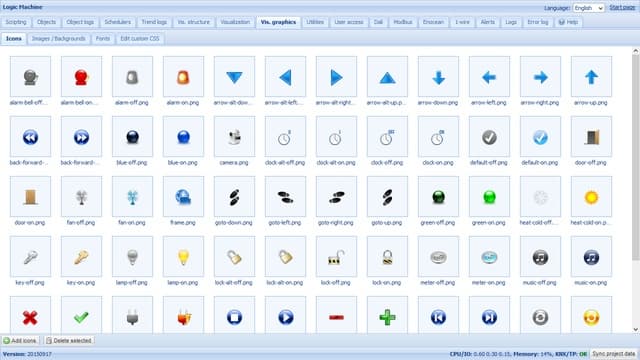 веб-интерфейс Evika LogicMachine