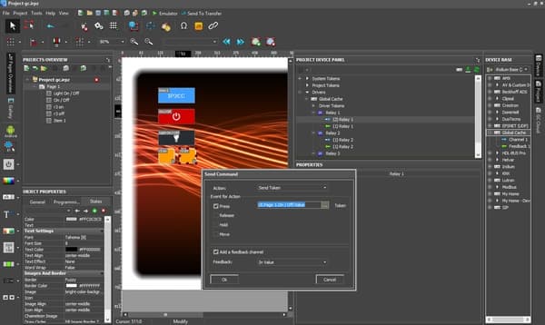 Создание интерфейса iRidium