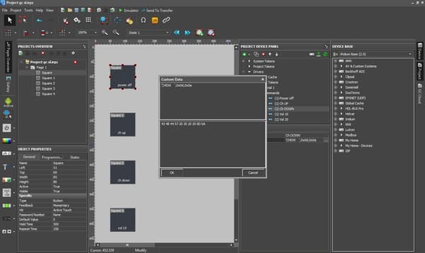 Создание интерфейса iRidium