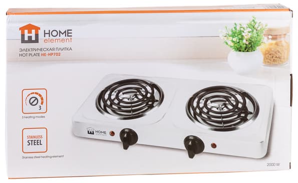 Двухконфорочная электрическая плитка Home Element HE-HP702