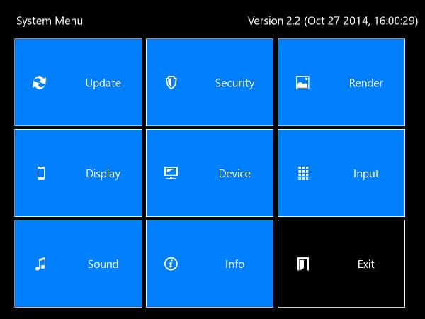 Настройки панели iRidium Настройки панели iRidium