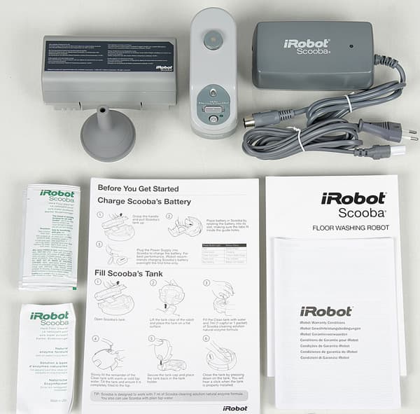 Моющий робот-пылесос iRobot Scooba 390, аксессуары