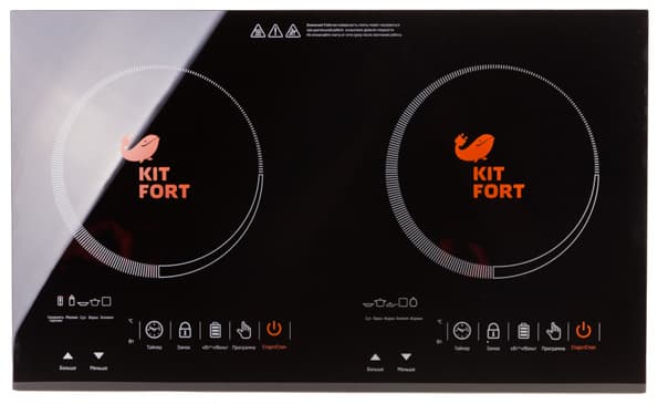 Двухконфорочная индукционная плита Kitfort KT-105