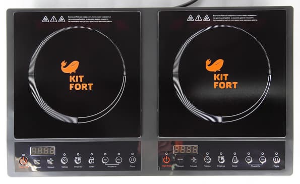 двухконфорочная индукционная плита Kitfort KT-109