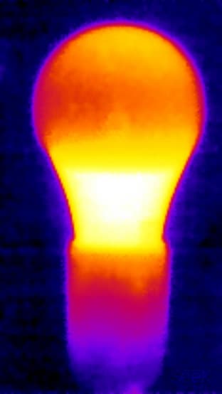 Lexman 12-A60 E27/30 R, теплоснимок