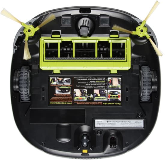 Робот-пылесос LG VR6270LVM, вид снизу Робот-пылесос LG VR6270LVM, вид снизу