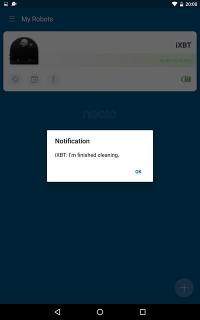 Neato Botvac Connected. Приложение