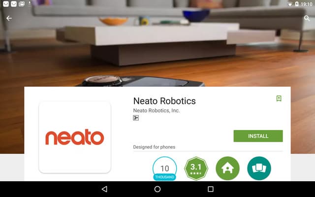 Neato Botvac Connected. Приложение