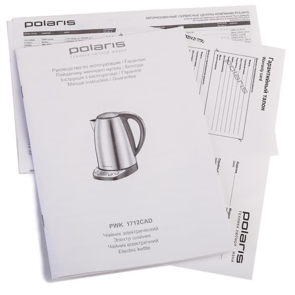 чайник с регулировкой температуры Polaris PWK 1712CAD