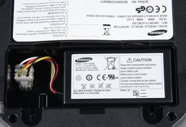 Робот-пылесос Samsung Navibot S Pop-Out (SR10F71UB), аккумуляторная батарея