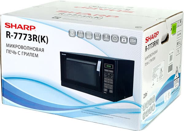 Микроволновая печь с грилем Sharp R-7773R