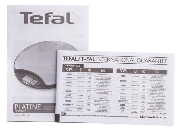 кухонные весы Tefal Platine BC1500V0