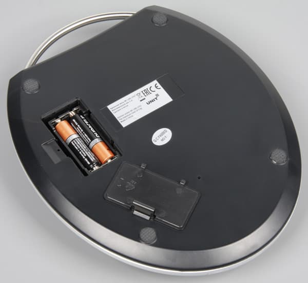 Кухонные весы Unit UBS-2155. Вид снизу