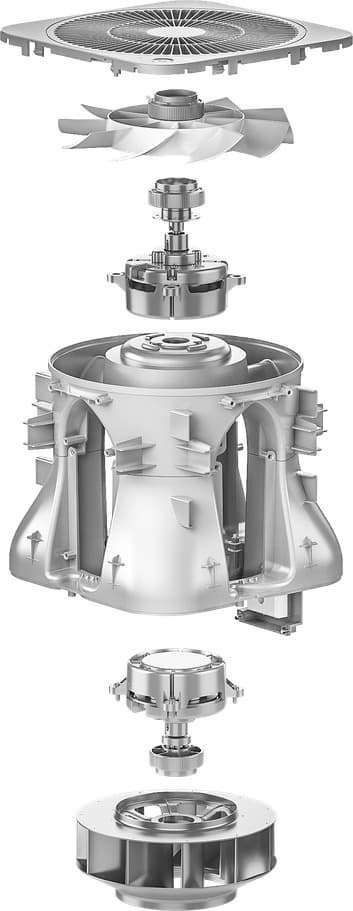 Очиститель воздуха Xiaomi Mi Air Purifier, система прокачки воздуха