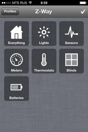 Программное обеспечение Z-Way для iOS