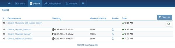 Работа с контроллером Z-Way