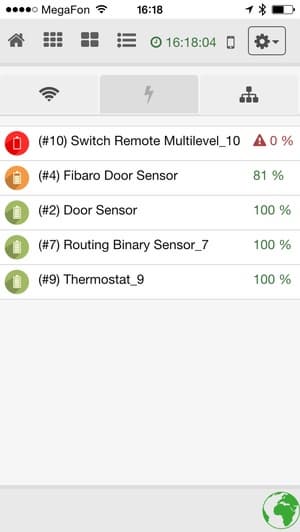 Мобильное приложение Z-Way Control Мобильное приложение Z-Way Control