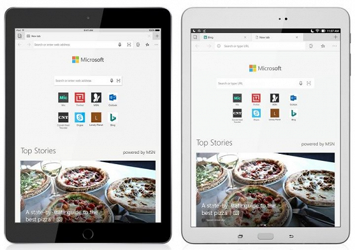 Браузер Microsoft Edge стало доступен на iPad и планшетах с Android 