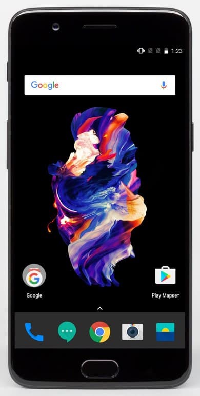 смартфон OnePlus 5, вид спереди
