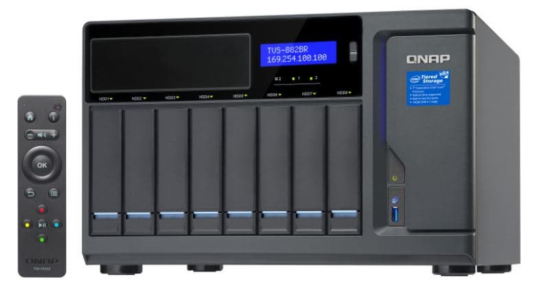 Хранилища QNAP TSV-882BR-RDX и TVS-882BRT3-RDX оснащены устройствами Tandberg RDX QuikStor