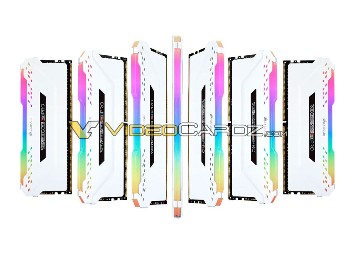 Появились изображения модулей памяти Corsair Vengeance RGB PRO