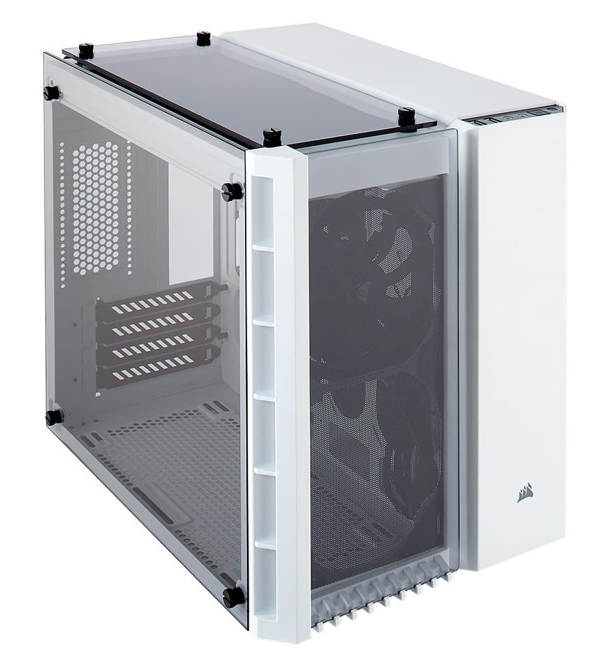 Для корпусов Corsair Crystal 280X и 280X RGB выбрано необычное дизайнерское решение