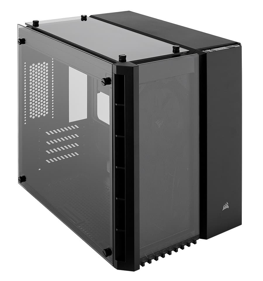 Для корпусов Corsair Crystal 280X и 280X RGB выбрано необычное дизайнерское решение