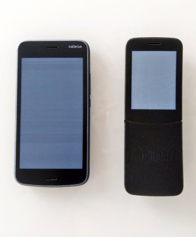 Опубликованы фотографии прототипов смартфонов Nokia 8 Sirocco, Nokia 1 и Nokia 8110 