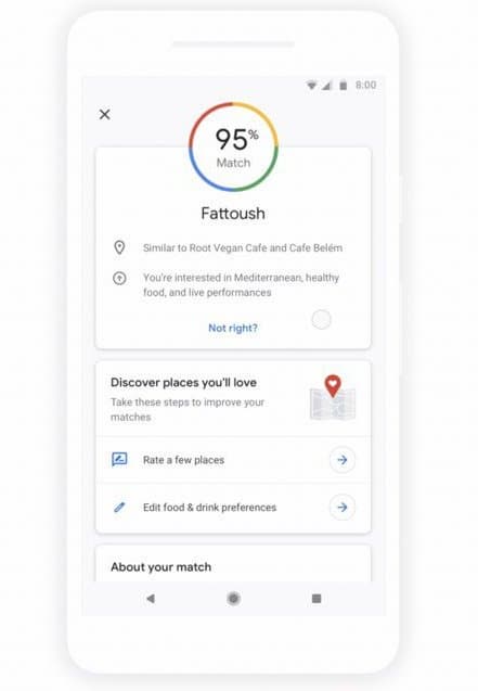Google Maps для iOS теперь тоже может предсказать, насколько пользователю понравится ресторан