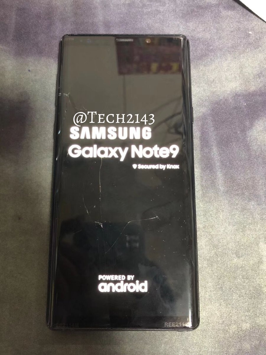 В Сеть слили первые живые фото и видео Samsung Galaxy Note9