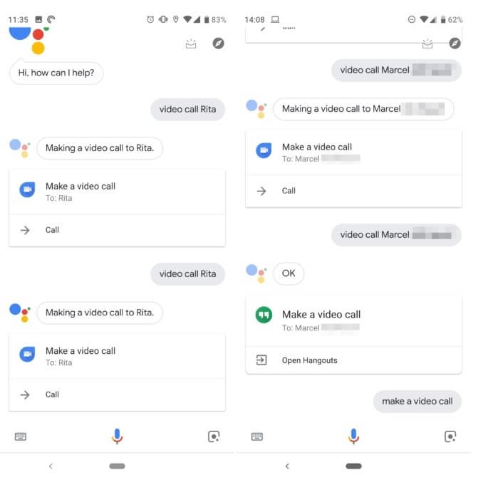 Google Assistant научили работать с приложением Duo