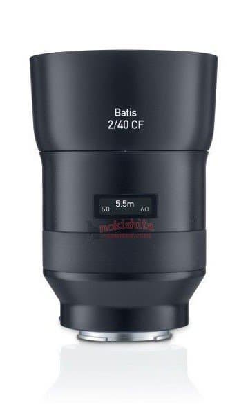 Появились изображения объектива Zeiss Batis 2/40 CF