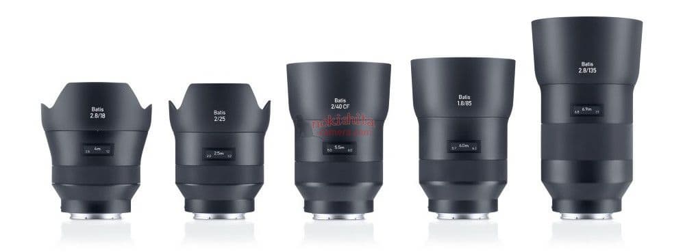 Появились изображения объектива Zeiss Batis 2/40 CF