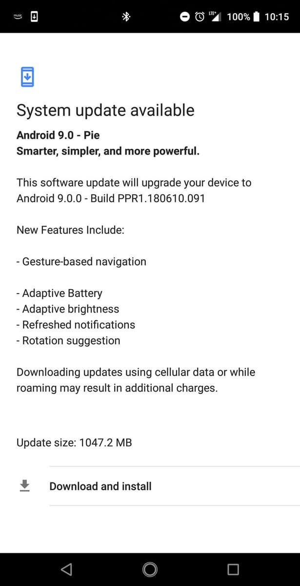 Прошивку Android 9.0 Pie первым среди сторонних смартфонов получил Essential Phone