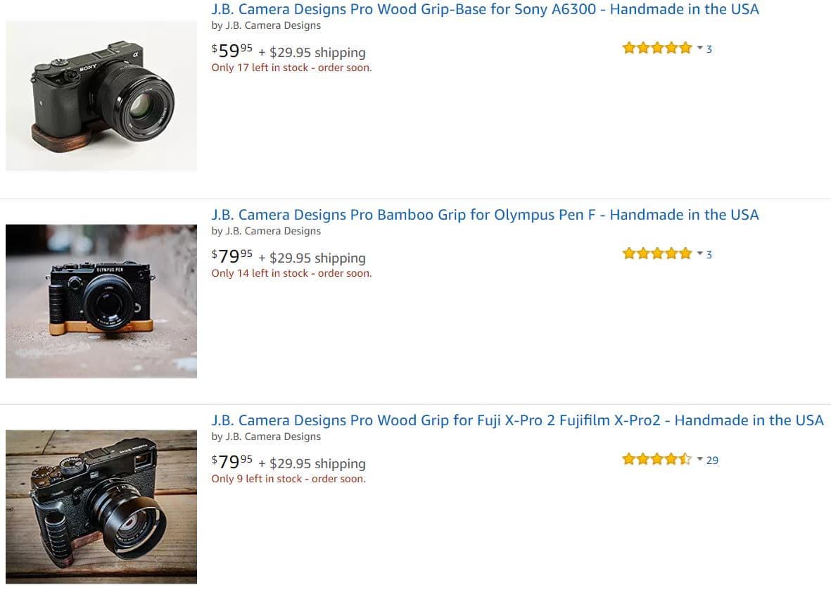 Дубовая рукоятка JB для Sony A7III, A7RIII и A9 понравится не всем