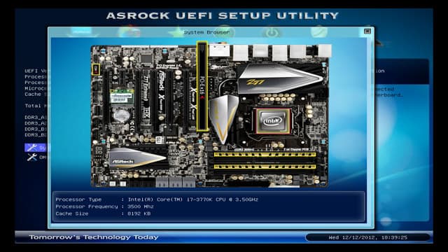 BIOS материнской платы ASRock Z77 Extreme9