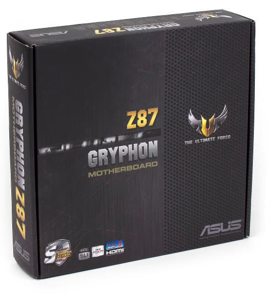 Упаковка материнской платы ASUS Gryphon Z87 Упаковка материнской платы ASUS Gryphon Z87