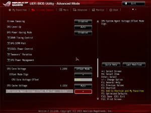 BIOS материнской платы Asus Maximus VI Hero