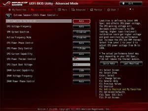 BIOS материнской платы Asus Maximus VI Hero