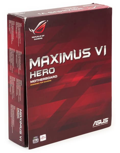 Упаковка материнской платы Asus Maximus VI Hero