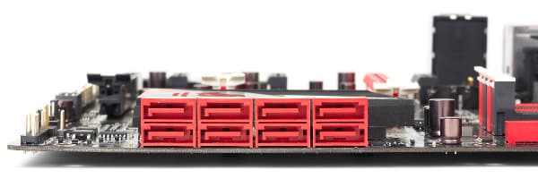 Разъемы SATA материнской платы Asus Maximus VI Hero