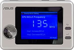 Интерфейс процесса разгона при помощи OC Palm